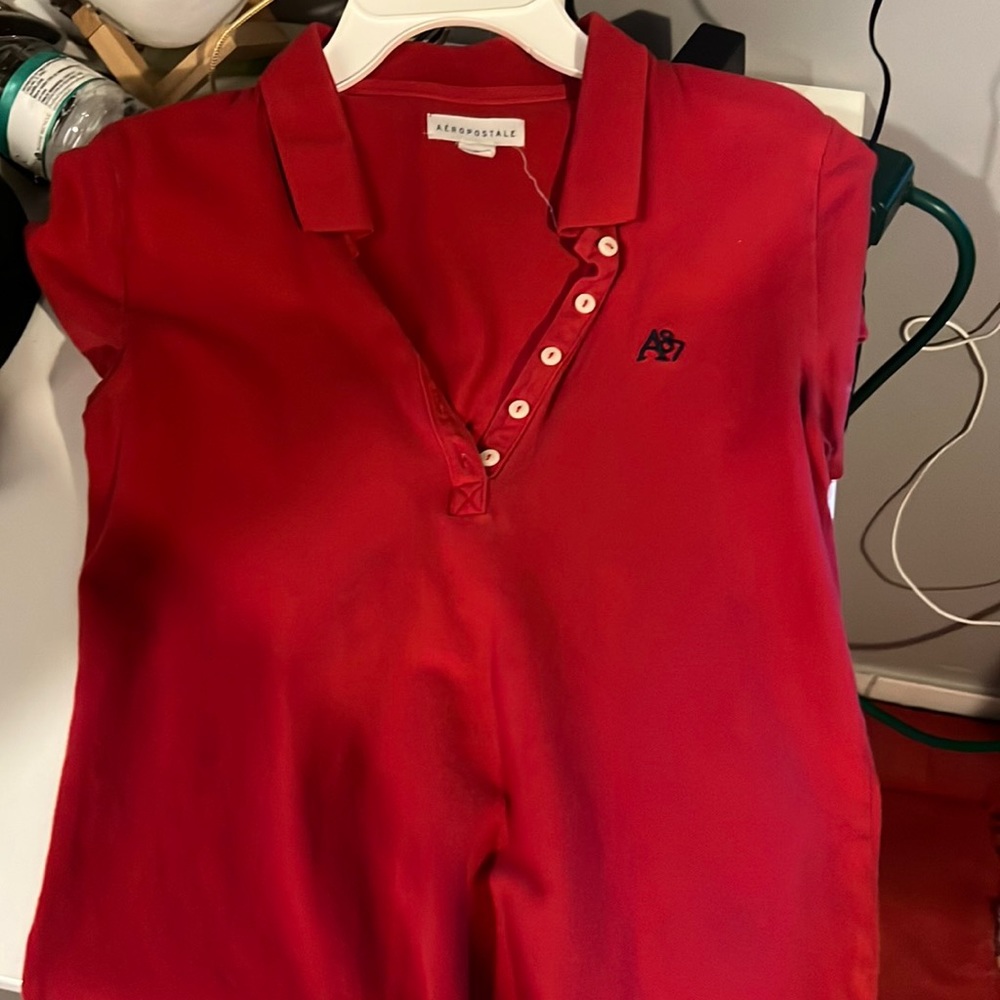 Red polo School Shirt